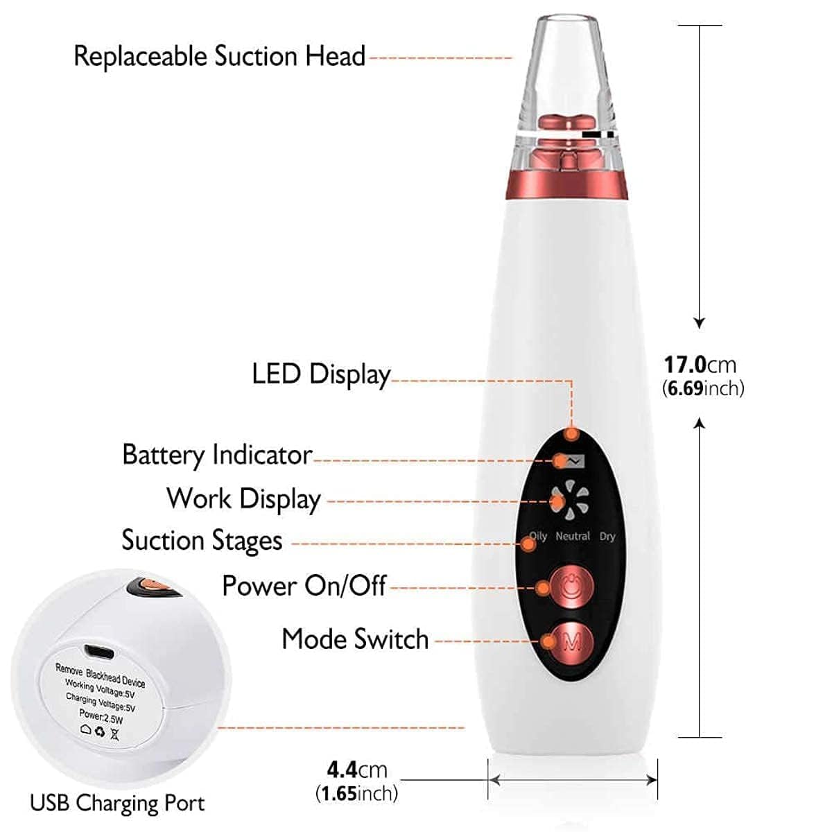 "GlowSkin™ Portable Blackhead Remover"